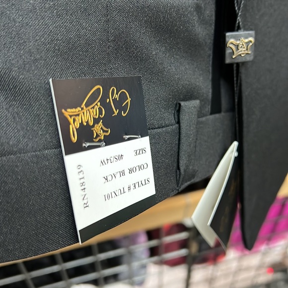 NWT,EJ Samuel Black Tuxedo (TUX101) black,made in Italy,black - Picture 15 of 17